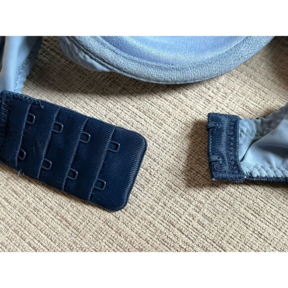 Secret Treasures Women's Luxe Lace Full Coverage T Shirt Bra Blue 36C - Picture 3 of 4